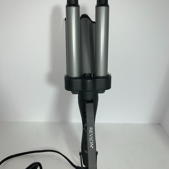 Revlon Curling Iron Waver Crimper 3 Barrel Deep Hair Waves RV084 - Picture 1 of 4